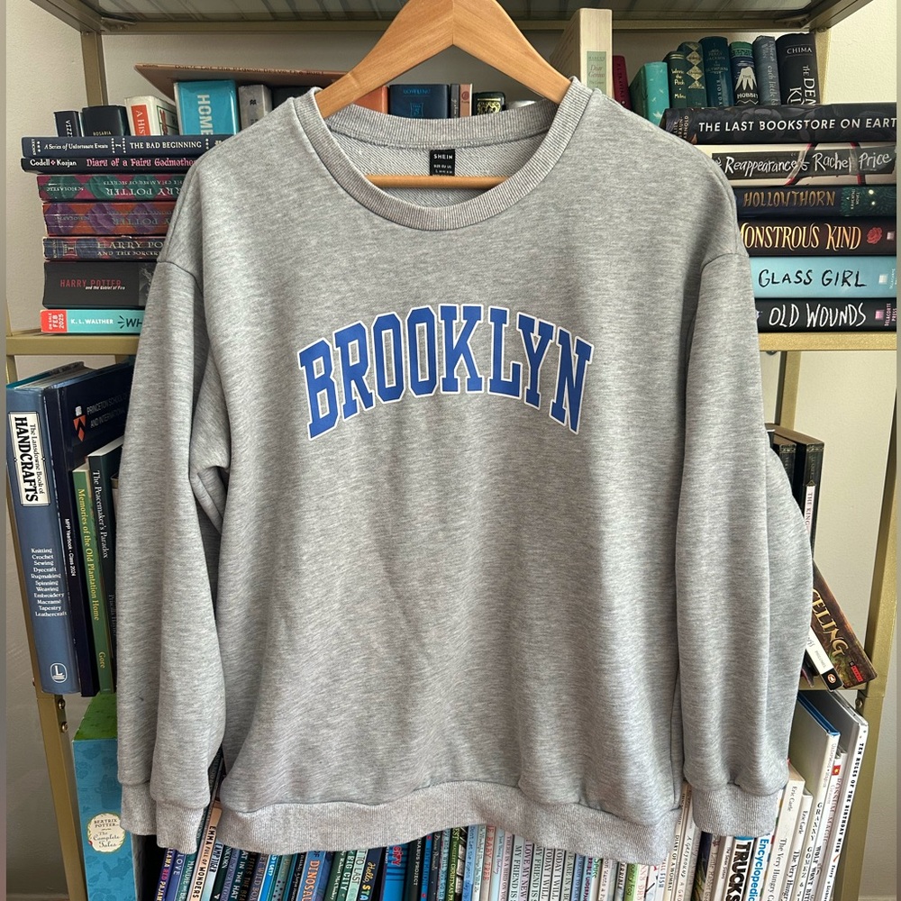 SHEIN Heather Grey Brooklyn Sweater 👕
